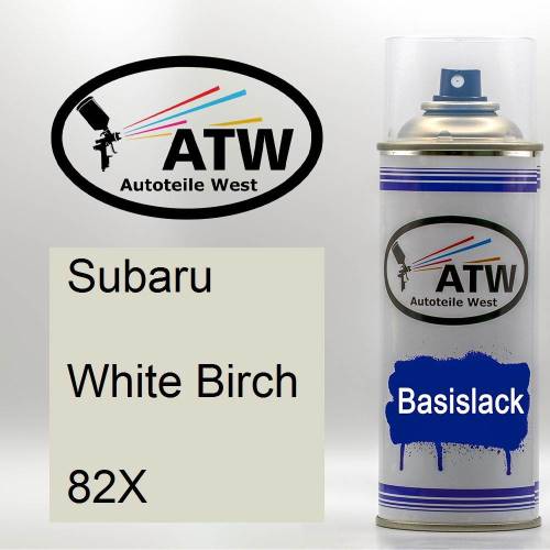 Subaru, White Birch, 82X: 400ml Sprühdose, von ATW Autoteile West.